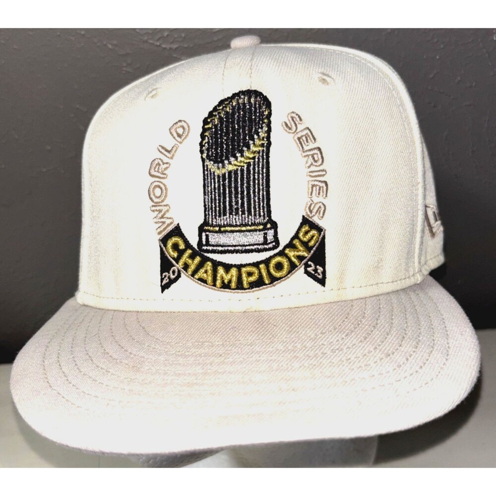 New Era Beige Texas Rangers 2023 World Series Champions Parade 9FIFTY Hat